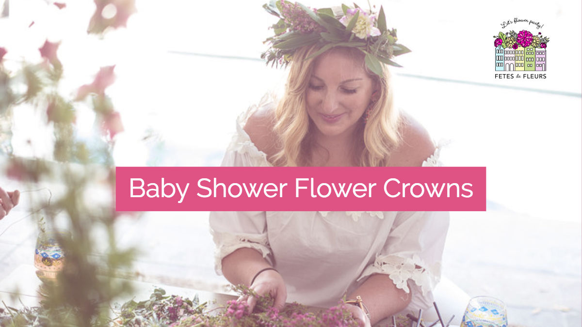 The Baby Shower Flower Crown and the Bridal Shower Flower Crown